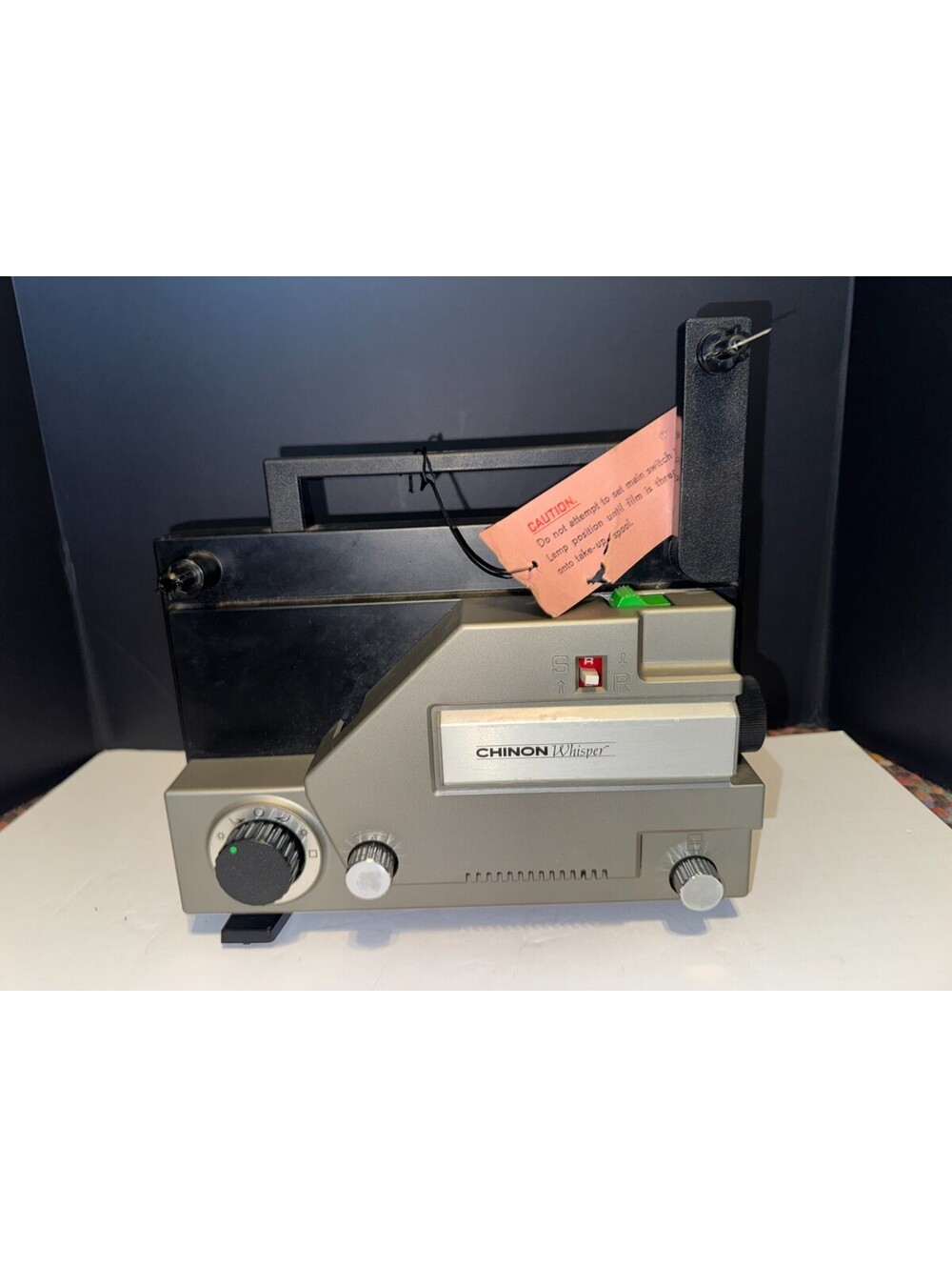 Chinon Whisper 727 Dual 8 8mm Super Silver Projector Untested For Parts No Cord